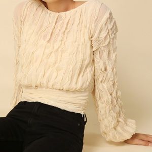 The Line and Dot  Quinn long sleeve blouse. medium